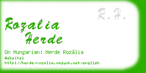 rozalia herde business card